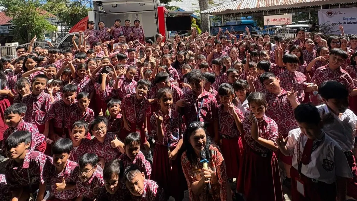  Ratusan Siswa SD Advent 1 Tikala mengikuti literasi Keuangan Sejak Dini