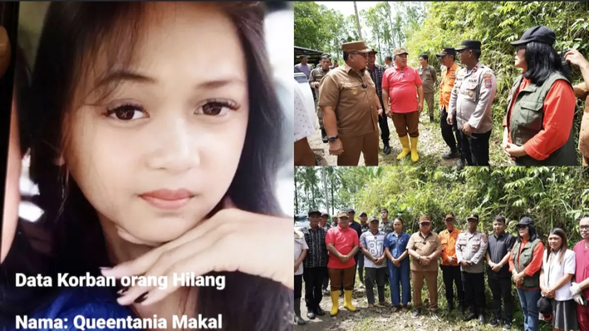 TURUN LANGSUNG: Bupati Minahasa Robby Dondokambey turun langsung ke lokasi pencarian anak hilang di Air Terjun Paris Kayuuwi, Kawangkoan Barat, Selasa (26/5/2026).