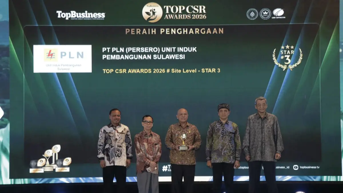 PLN UIP Sulawesi raih penghargaan Top Car Awards 2026.