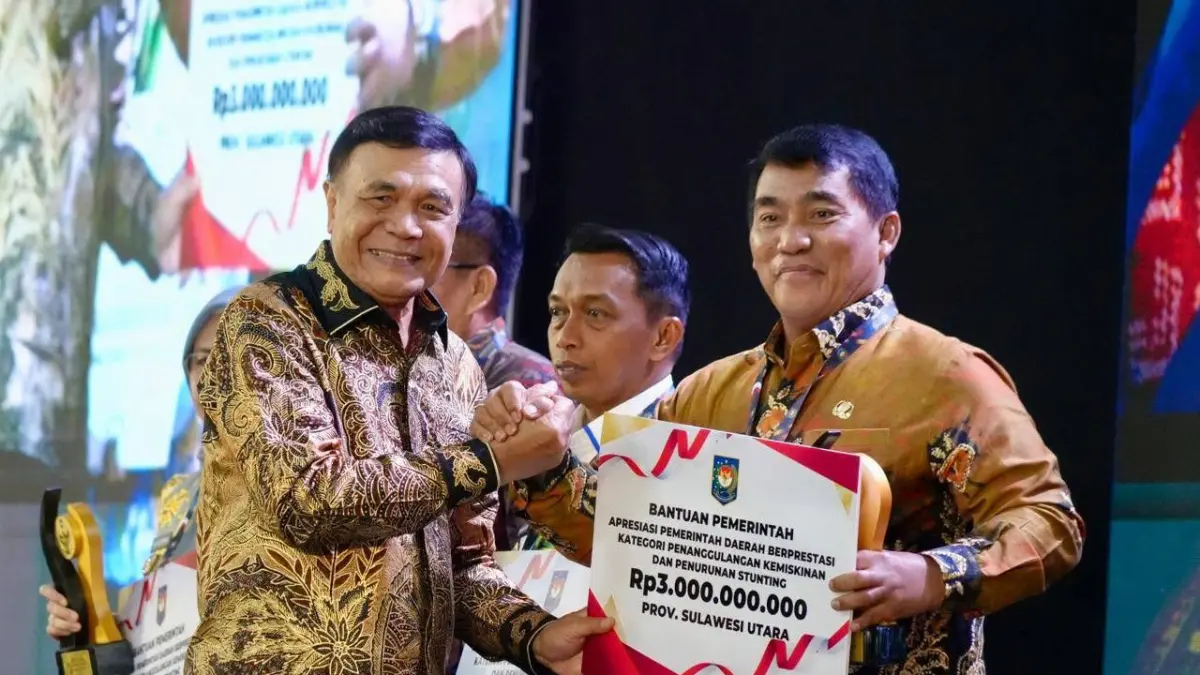 Apresiasi Pemerintah Daerah Berprestasi Tahun 2026 Regional Sulawesi yang digelar di Hotel Claro Kendari, Jumat (29/5/2026).
