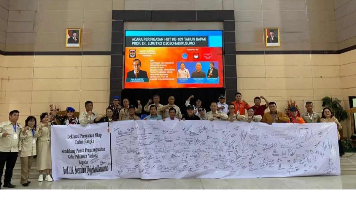 Deklarasi Dukungan Penuh Prof Sumitro Djojohadikusumo sebagai Pahlawan Nasional Menggema pada Perayaan 109 Prof Sumitro