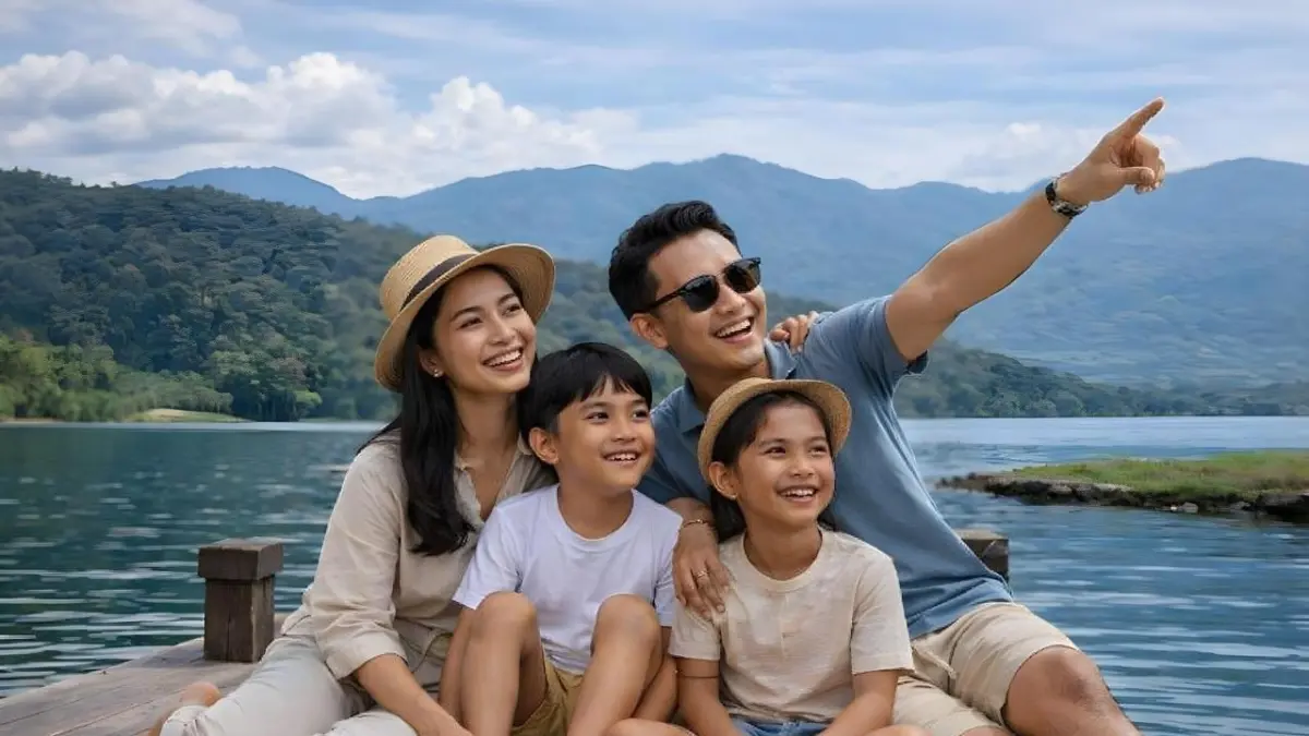 Momen liburan bersama keluarga