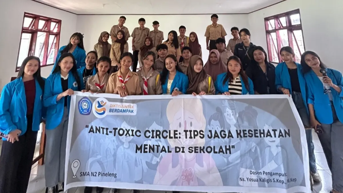 Cegah Pertemanan Toksik, Dosen dan Mahasiswa UNPI Manado Beri Edukasi Kesehatan Mental di SMAN 2 Pineleng