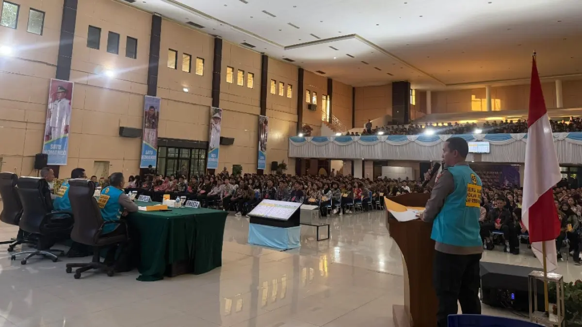 Kabag Dalpers Biro SDM Polda Sulut AKBP Andriyanto SIK membacakan hasil Sidang Menuju Rikes 2 Penerimaan Anggota Polri Tahun Anggaran 2026.