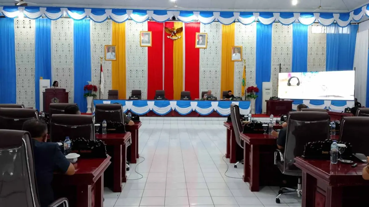 Paripurna DPRD Kabupaten Sangihe, Jumat (5/6/26).