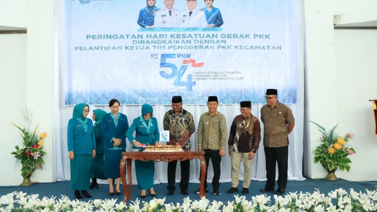 Perayaan Hari Kesatuan Gerak PKK ke-54 tingkat kabupaten Boltim.