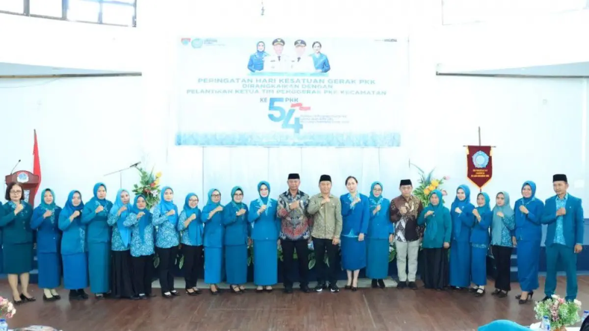 Perayaan Hari Kesatuan Gerak PKK ke-54 tingkat kabupaten Boltim.