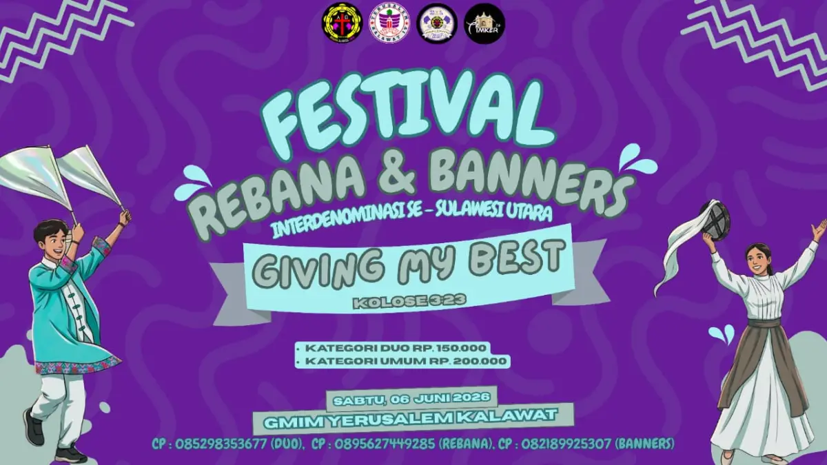 Festival Rebana Banners di GMIM Yerusalem Kalawat