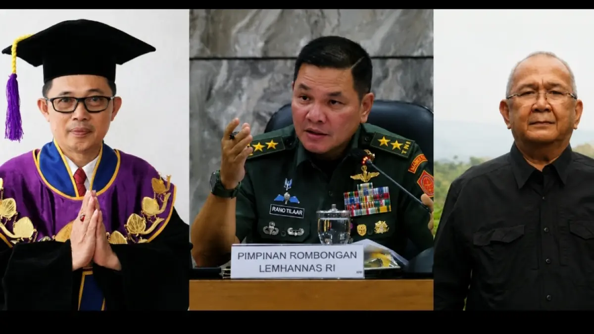 Rektor Unsrat Prof Berty Sompie, Gubernur Akmil Mayjen Rano Tilaar, dan Ketua Umum MKB Permesta Philip Pantouw 