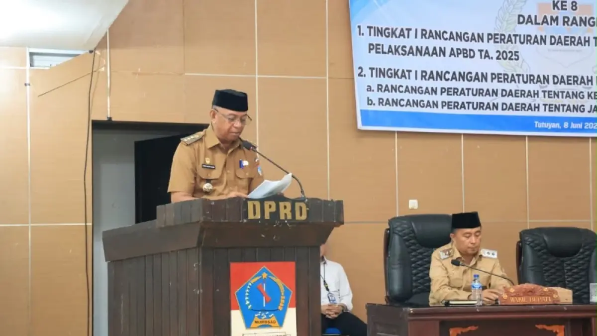 Bupati Oskar Manoppo memaparkan realisasi APBD 2025