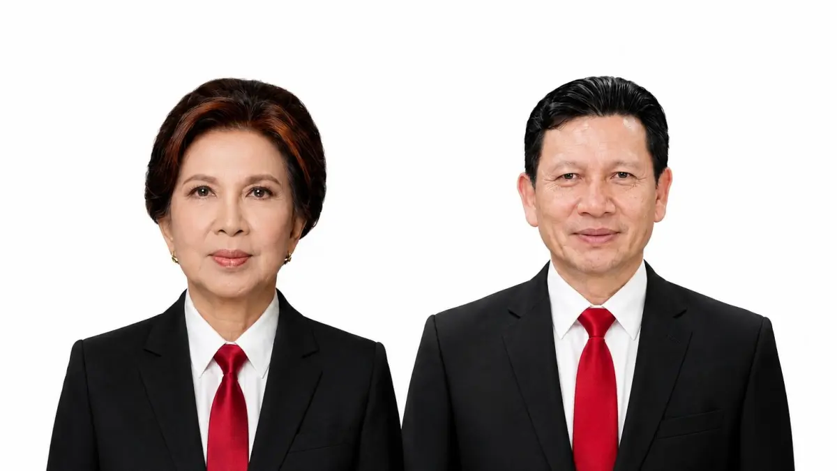Ketua Umum Panitia Ny Elsje Rosje Wongkar-Sumual dan Ketua Harian Panitia Arthur Tumipa 
