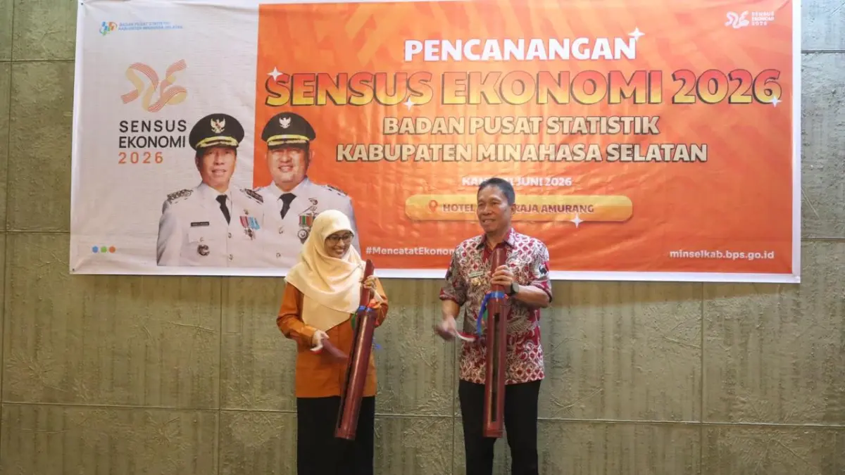 RESMI: Pencanangan Sensus Ekonomi 2026 yang diselenggarakan oleh Badan Pusat Statistik (BPS) Kabupaten Minsel di Hotel Sutan Raja Amurang, Kamis (11/6).
