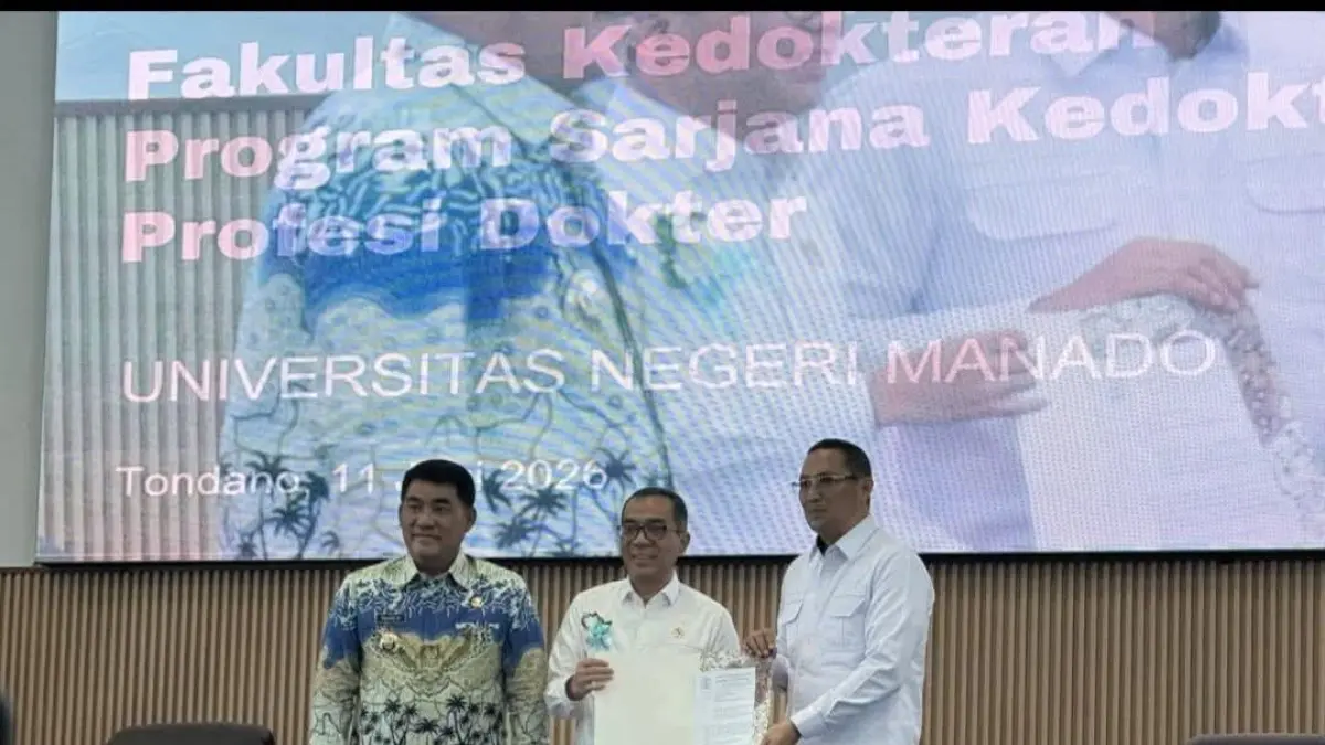 SEJARAH: Dunia pendidikan tinggi di Sulawesi Utara kembali mencatat sejarah baru dengan dibukanya Fakultas Kedokteran di Universitas Negeri Manado (Unima).