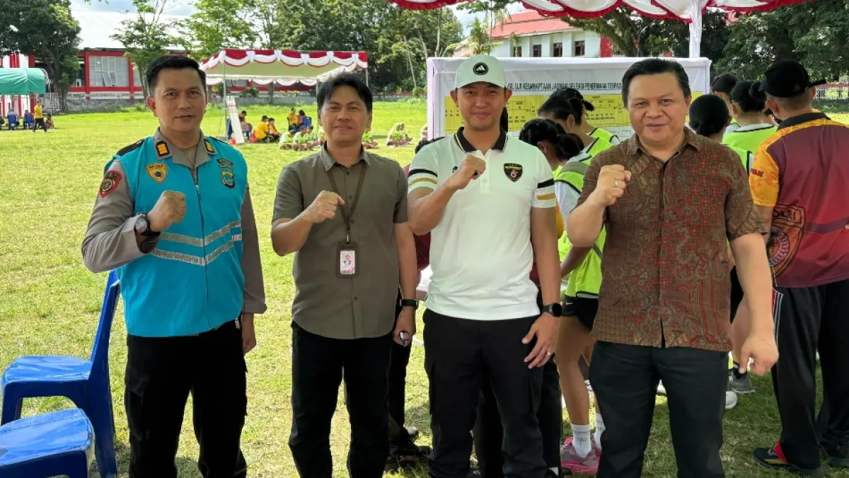 Jajaran panitia dan pengawasan di Penerimaan Bintara Polda Sulut tahun 2026