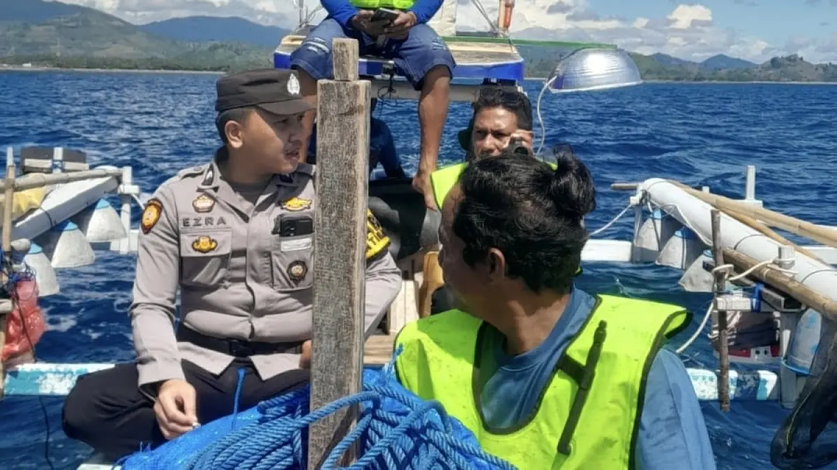 Polsek Pinogaluman bersama Kelompok Pengawas Akses Area Perikanan (PAAP) Perintis Kabupaten Bolaang Mongondow Utara (Bolmut).