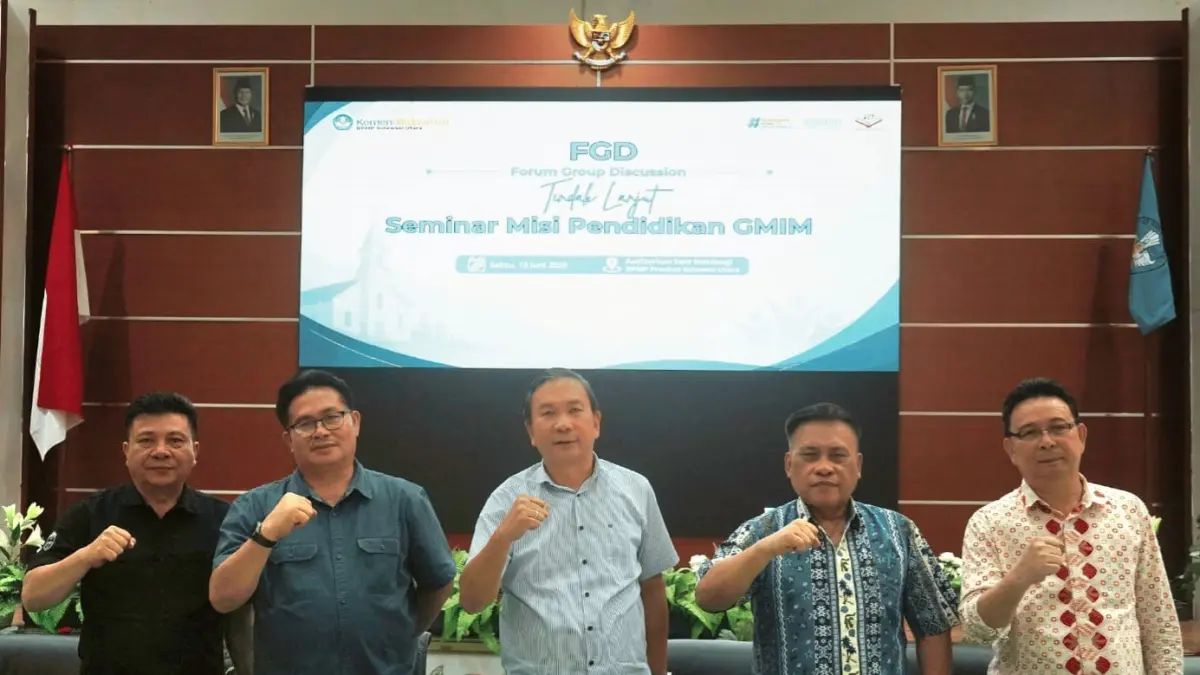 Forum Group Discussion Tindak Lanjut Seminar Misi Pendidikan GMIM yang berlangsung di BPMP Sulut