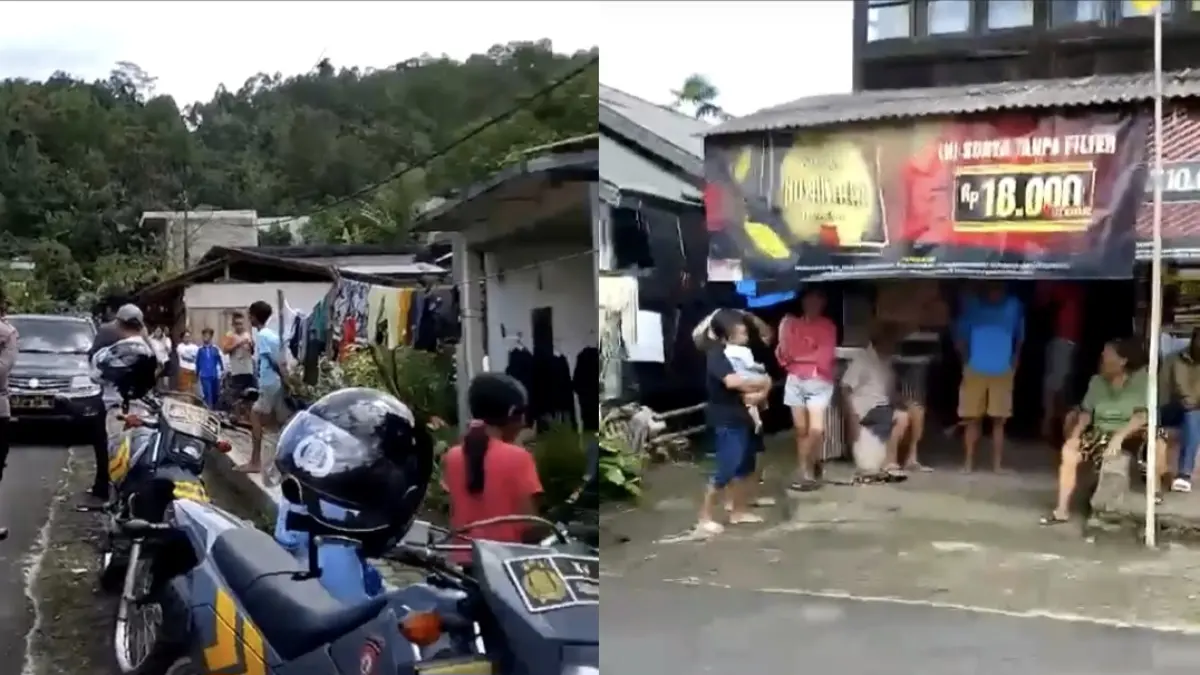 PROTES: Sejumlah warga masyarakat nampak dari potongan vidio, memprotes oembangunan TPS yang diduga didirikan di rumah TS salah satu Cakum, Sekasa (16/6/2026).