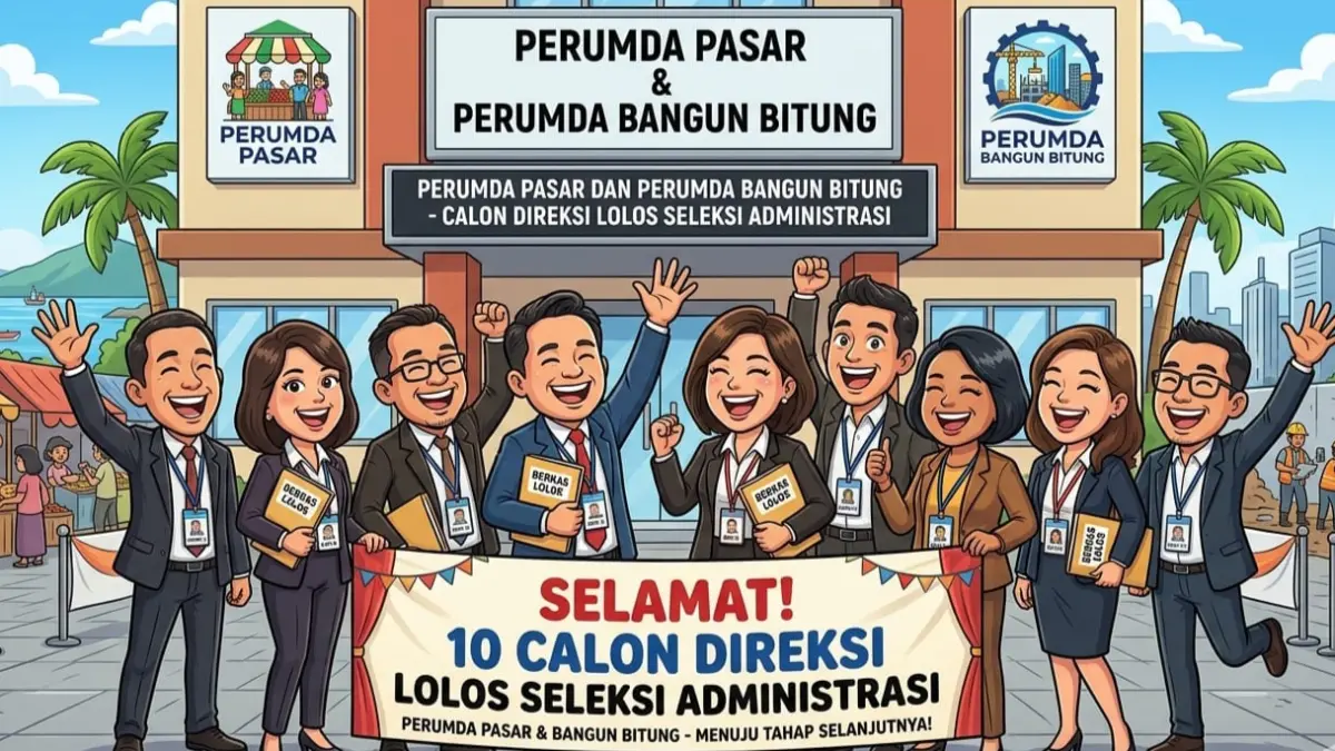 Calon direksi Perumda Pasar dan Perumda Bangun Bitung dinyatakan lolos seleksi administrasi.(Dok MP)