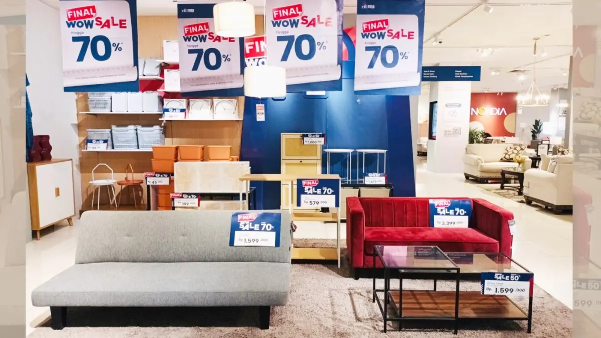 Puncak Diskon Final WOW Sale INFORMA MANTOS Makin WOW, Diskon
Hingga 70% dan Ekstra Diskon 5%