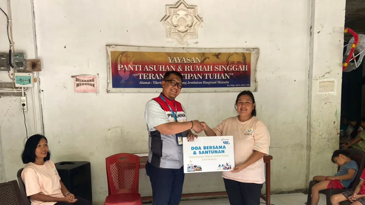 Pertamina Patra Niaga Regional Sulawesi Tebar Semangat Kebersamaan Melalui Pertamina Berkah di Bitung