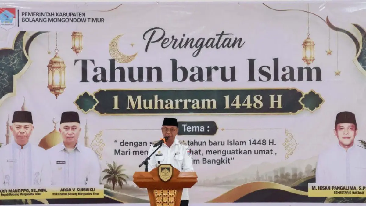 Peringatan 1 Muharram 1448 H di Boltim menjadi momentum Bupati Oskar mengajak ASN bertransformasi menuju pola kerja inovatif.