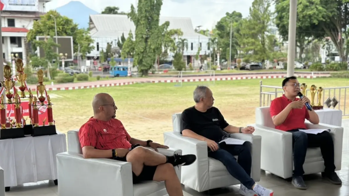 Press conference Festival Sepak Bola Rakyat Manado, Sabtu (27/6)