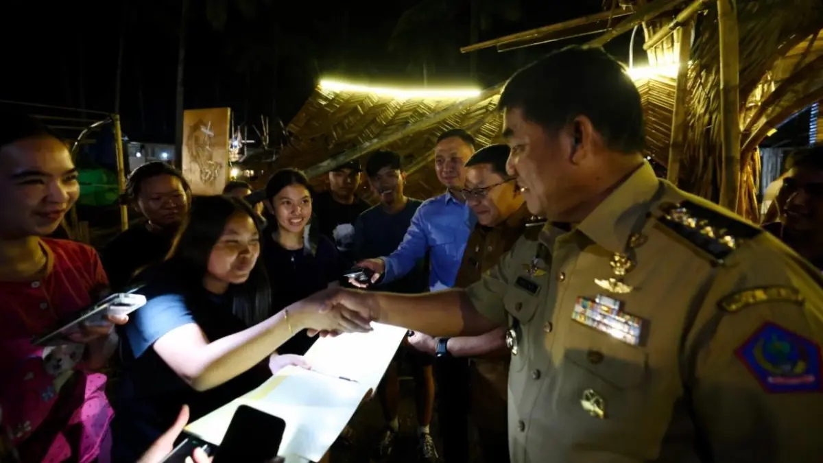 Gubernur Sulut ketika berada di Perkemahan Karya Pemuda Gereja (PKPG) Sinode GMIM 2026 yang digelar di Kabupaten Minahasa Tenggara, Selasa (30/6/2026).