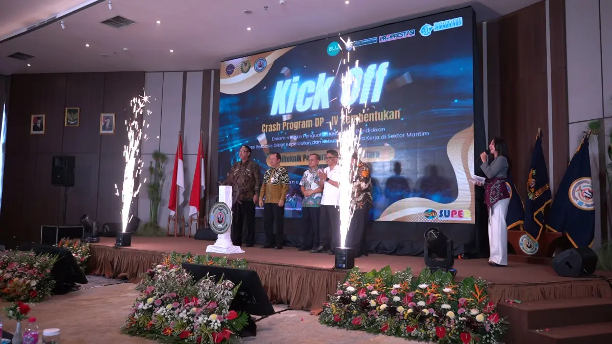 Kemenhub meluncurkan program dukung pembenahan SMK Pelayaran, Crash DP-IV bersama Poltekpel Sulut di Rogers Hotel Manado, Rabu (1/07).