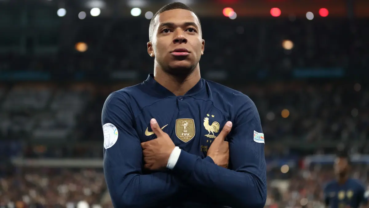 Kylian Mbappé saat membela Timnas Prancis