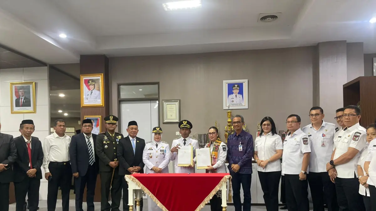 Penandatanganan kerja Sama antara Minahasa-Sidrap Berbasis Business to Busines, Rabu (1/7)