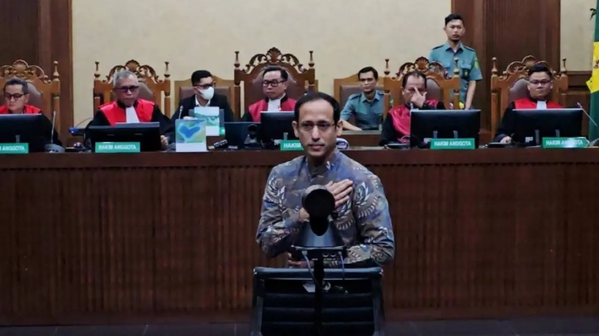 Mantan Menteri Pendidikan, Kebudayaan, Riset, dan Teknologi, Nadiem Makarim.