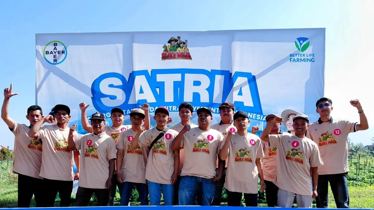 Sebanyak 500 petani muda mengikuti Program Bayer SATRIA di Magelang, Jawa Tengah, sebagai upaya mempercepat regenerasi petani melalui penguatan kapasitas, akses teknologi, pembiayaan, dan pasar.