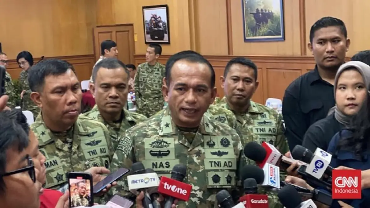 Mabes TNI melalui Kapuspen Brigjen Muhammad Nas buka suara menanggapi dugaan keterlibatan anggotanya dalam pusaran kasus korupsi MBG. (doc: Yogi Anugrah)