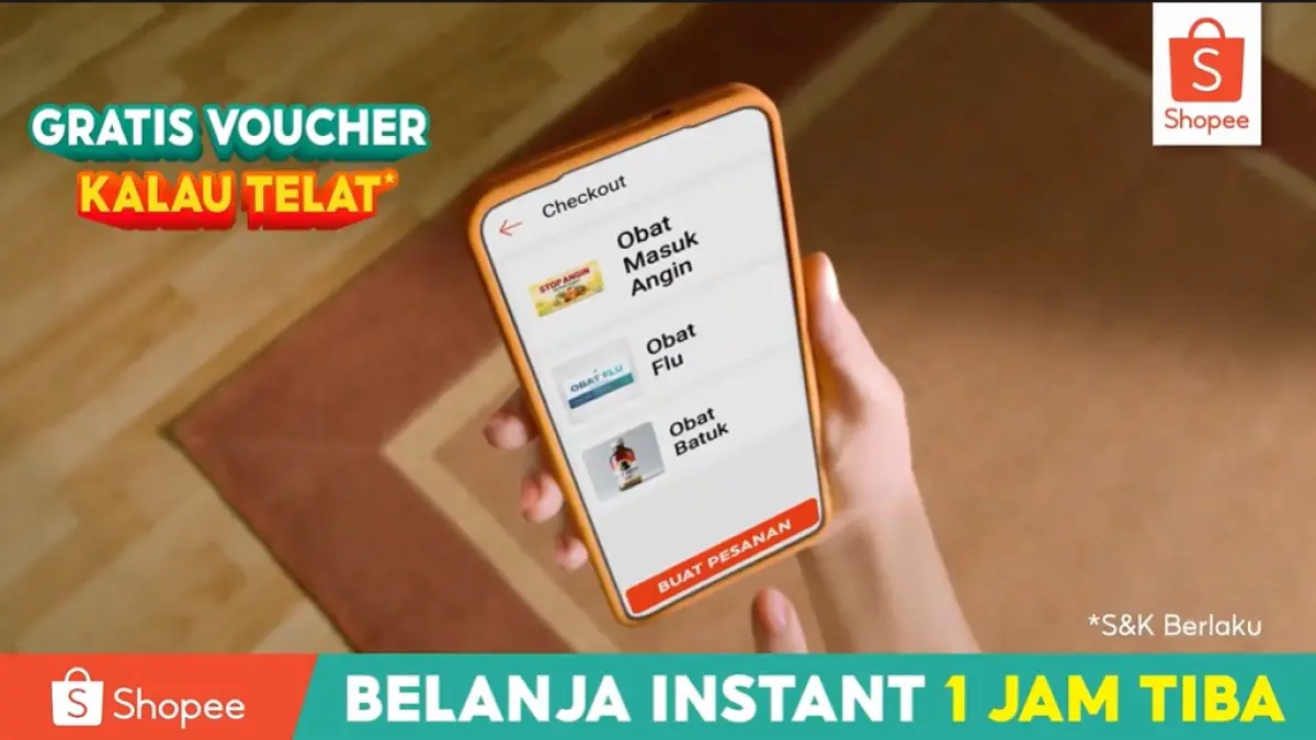 Shopee Belanja Instant 1 Jam Tiba
