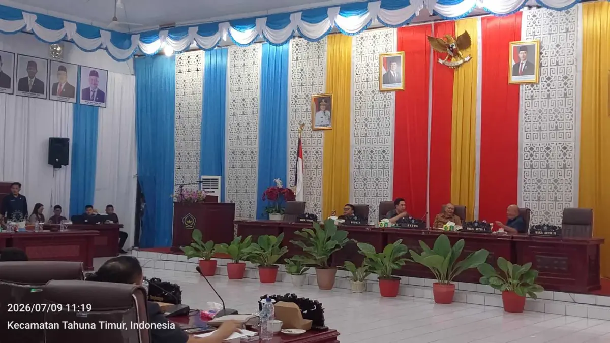 Rapat Paripurna DPRD Kabupaten Sangihe, Kamis (9/7/26).