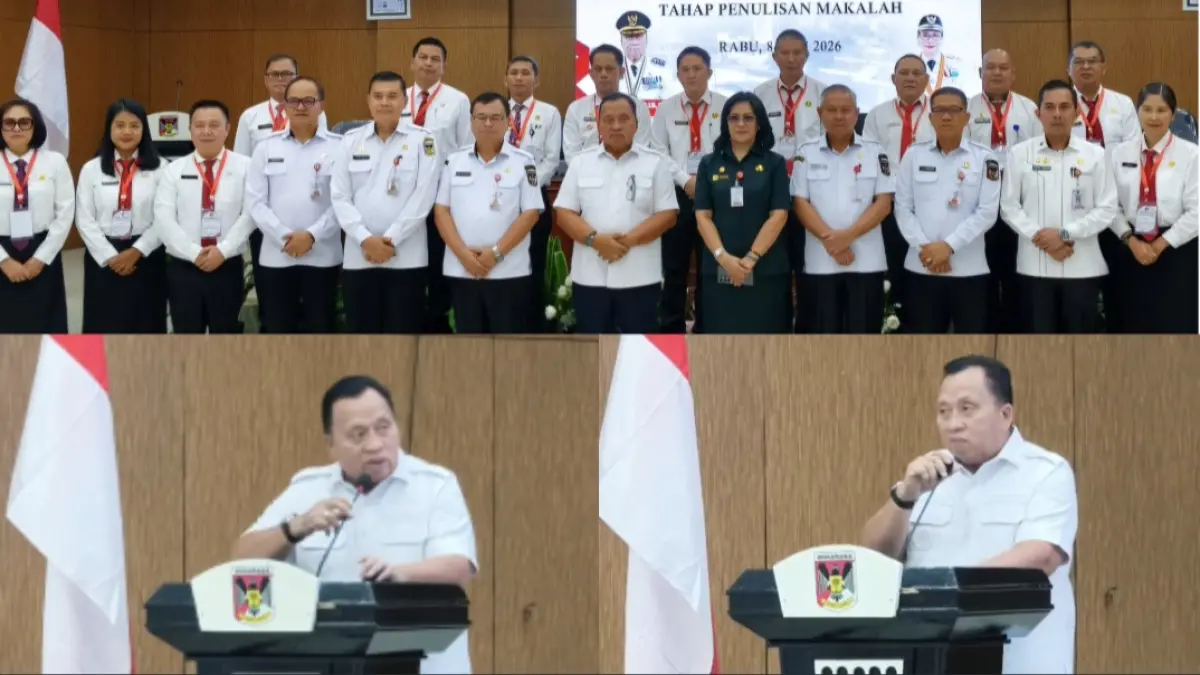 SELEKSI: Proses seleksi yang digelar Pemkab Minahasa di Ruang Sidang Kantor Bupati, Rabu (8/7/2026).