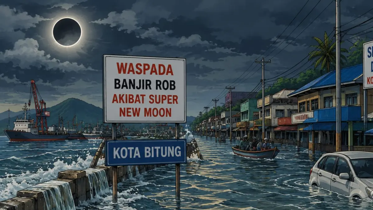 Ilustrasi banjir rob.(Dok Istimewa)