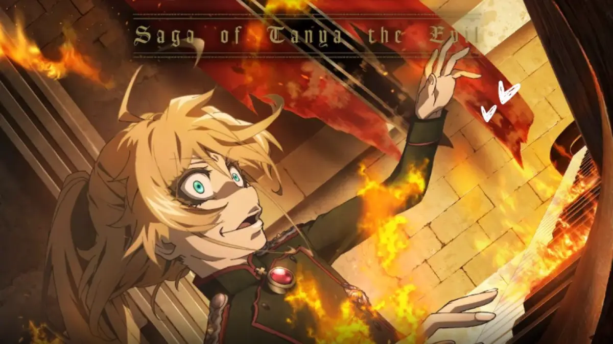 Tanya Degurechaff dalam key visual anime Saga of Tanya the Evil Season 2. MYTH & ROID baru saja merilis video musik spesial untuk lagu pembuka "Why? RED induction". (Dok. Studio NUT/KADOKAWA)