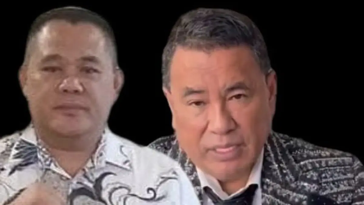 Foto Kolase: Chandra E. Damopolii dan Hotman Paris Hutapea