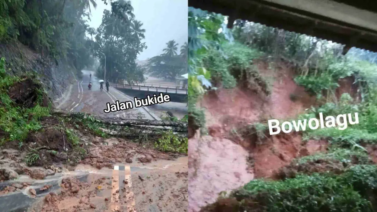 Banjir dan Longsor terjadi di sejumlah wilayah Sangihe, Rabu (22/7/26). Foto : Ist