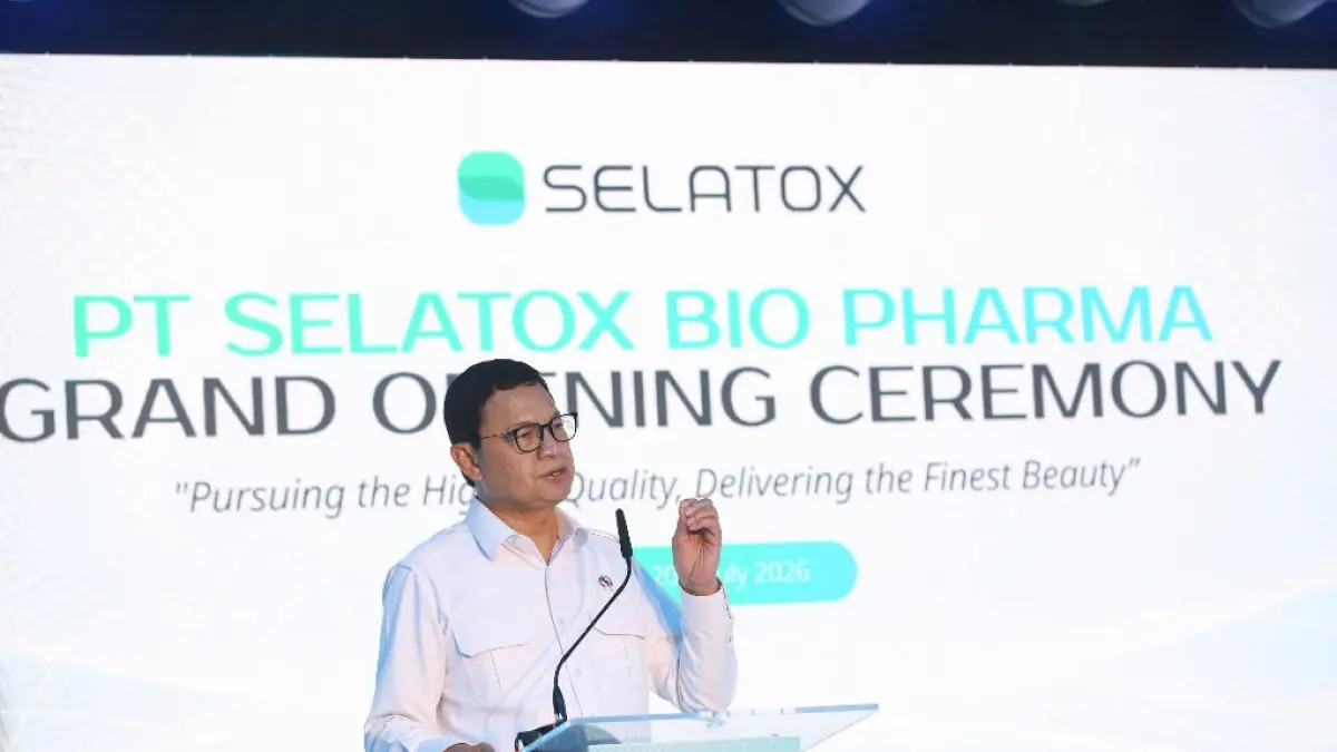 Kepala BPOM RI Taruna Ikrar menyampaikan apresiasi atas peresmian fasilitas PT Selatox Bio Pharma dan perolehan sertifikat CPOB sebagai penguat daya saing industri biofarmasi Indonesia.