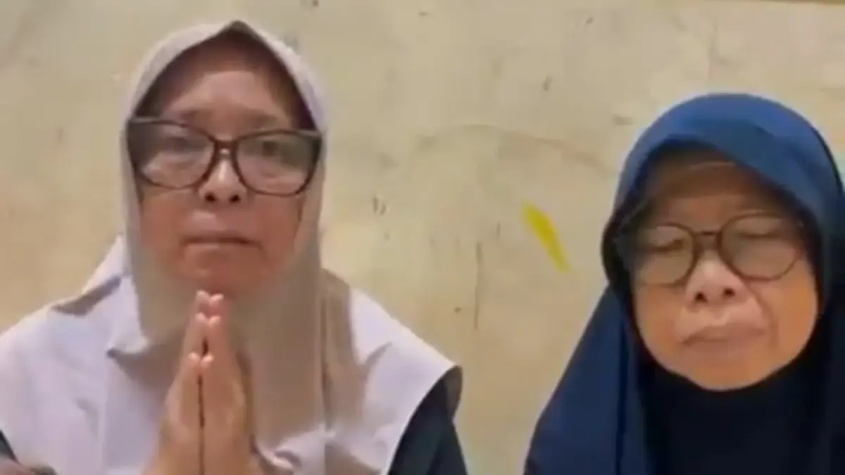 Tangkapan layar video ucapan terima kasih keluarga Sofyan Zakaria