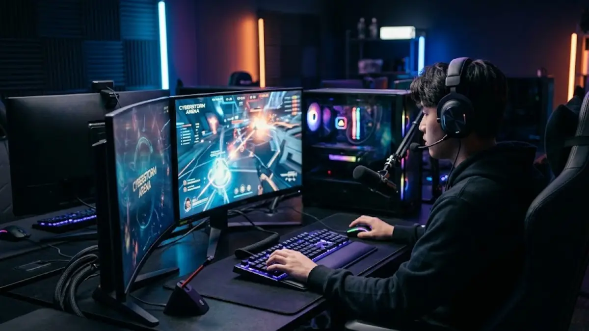 Ilustrasi pemain esports yang kini makin dipandang sebagai profesi serius oleh generasi muda.