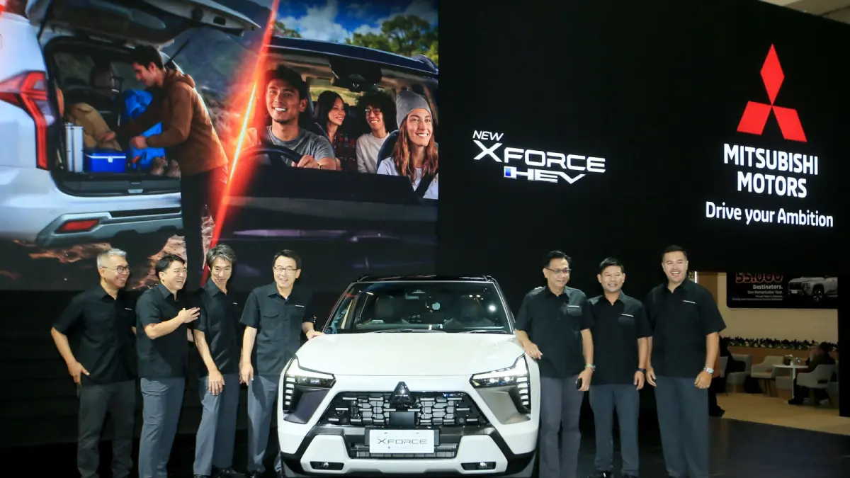 PT Mitsubishi Motors Krama Yudha Sales Indonesia (MMKSI) memperkenalkan Mitsubishi New Xforce HEV di GIIAS 2026.