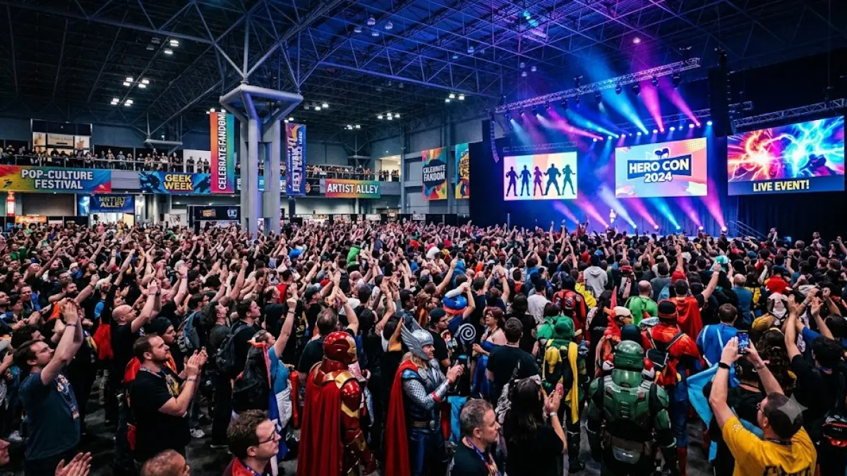 Ilustrasi suasana San Diego Comic-Con 2026.