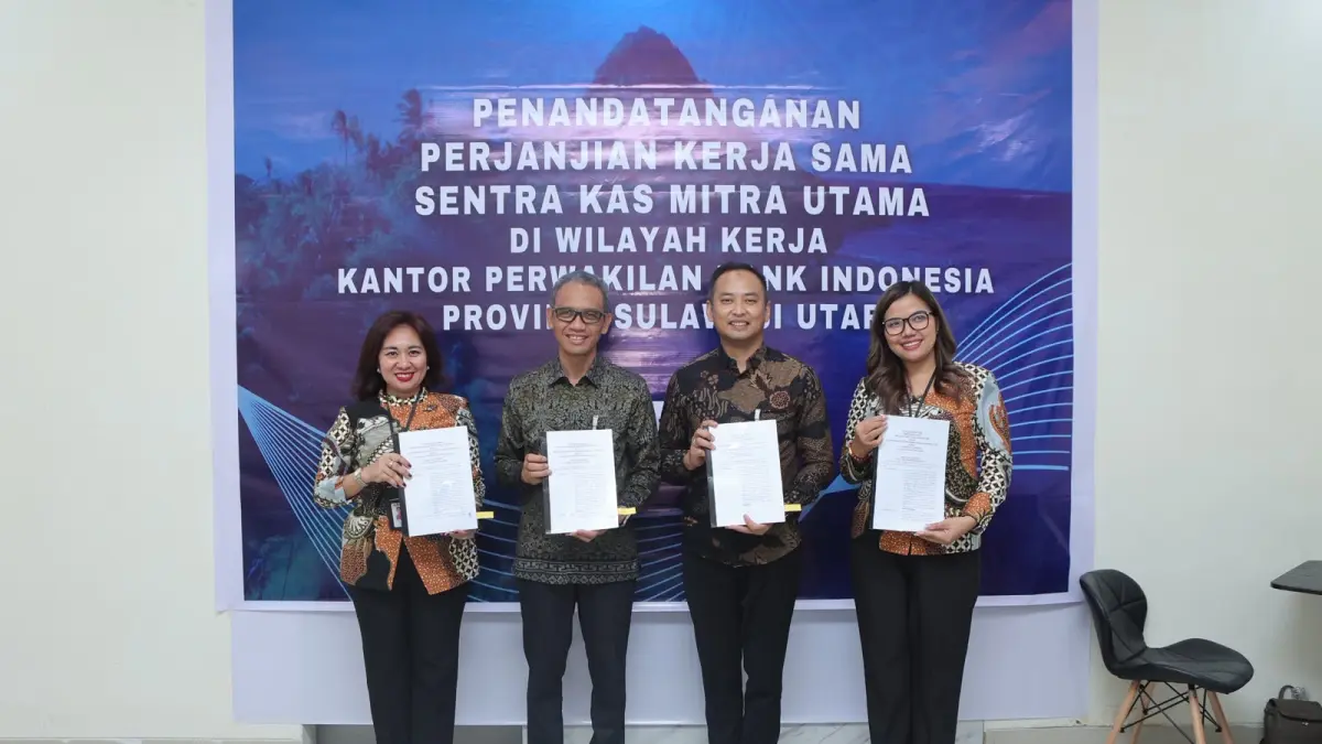 BSG Cabang Siau dipercaya BI menjadi tuan rumah penandatanganan PKS SKM Utama untuk memperkuat distribusi Rupiah hingga wilayah kepulauan Sulut.