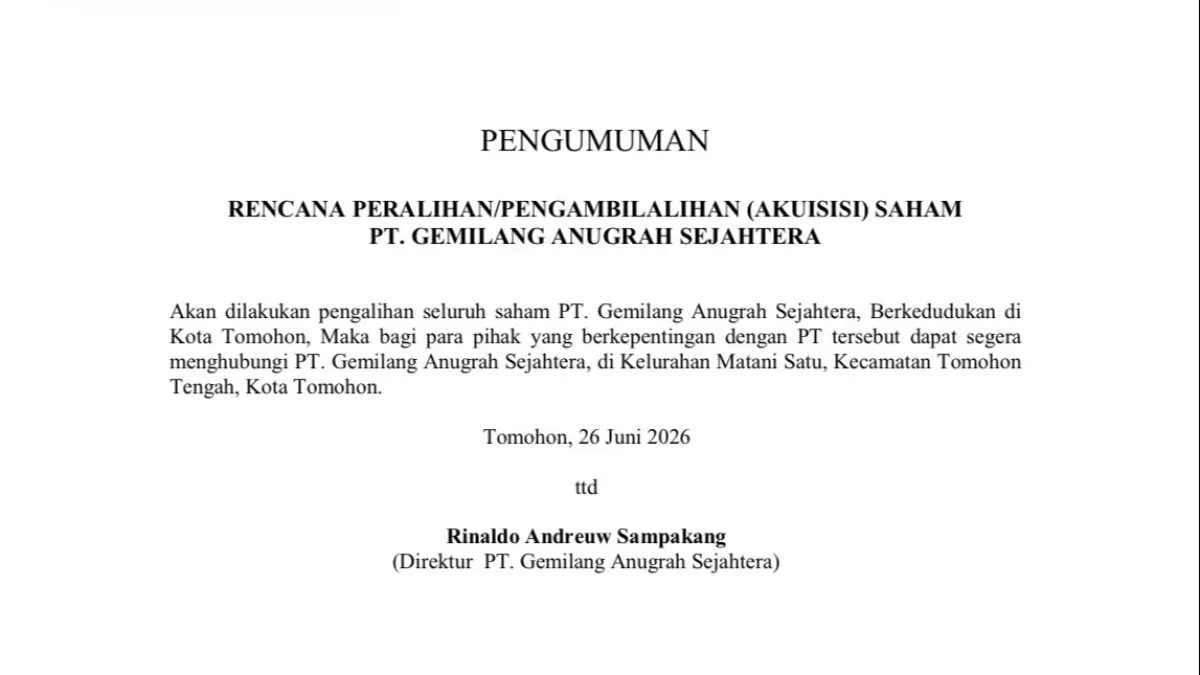 iklan pengumuman