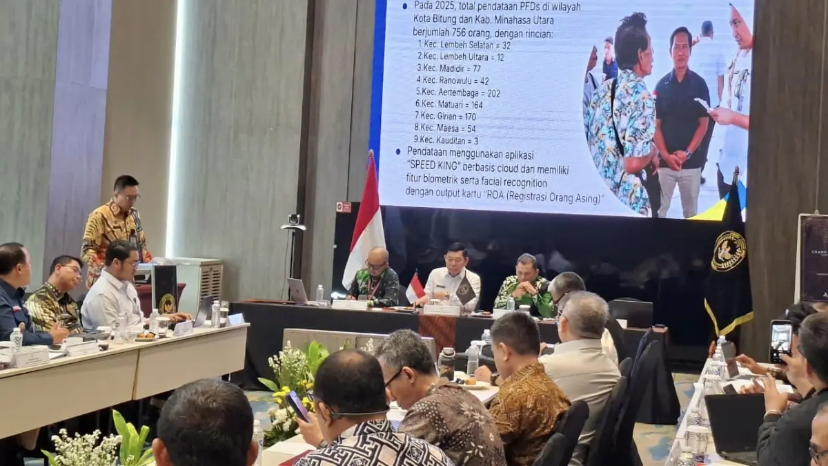 Perkuat Sinergi Nasional, Kakanwil Ditjen Imigrasi Sulawesi Utara Paparkan Strategi Penanganan PFDs dalam Rapat Desk Koordinasi Nasional