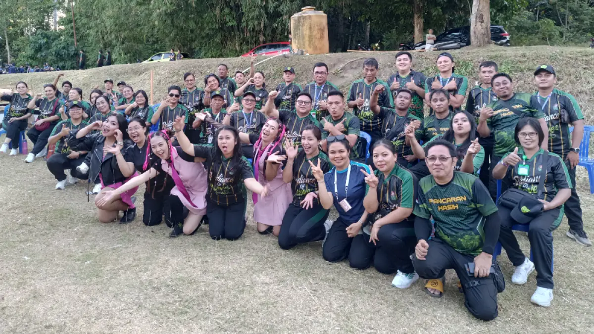 Keseruan dan semangat para personel RSU GMIM Pancaran Kasih Manado 