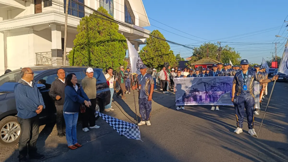 Pembukaan lomba Jalan Sehat menyambut HKG 2026